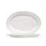 C.A.C. 101-33, 7.25x5-Inch White Oval Porcelain Lincoln Platter, 3 DZ/CS