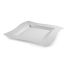 Fineline Settings 109-WH, 9.5-inch Wavetrends White Polystyrene Square Dinner Plate, 120/CS