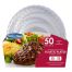 Fineline Settings 1118050, 7x10-inch Caterer Choice Round Flared Plates Combo, 6/CS