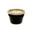 SafePro 12HDBK, 12 Oz Black Plastic HD Soup Combo, Containers with Flat Lid, 250/CS