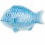 Thunder Group 1600CFB, 16-Inch Melamine Fish Seafood Platter, Blue, 12/CS