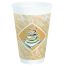Dart 16X16G, 16 Oz Cafe G Green Accents Stock Printed Foam Cup, 1000/Cs