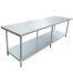 Omcan 20198, 24x84-inch Elite Series Stainless Steel Work Table with Galvanized Undershelf