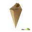 PacknWood 210CONFR2KR, 8.75x5.25-inch Kraft Paper Cone w/ Sauce Compartment, 500/CS