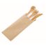 PacknWood 210CVBAK4K, 7-Inch Wrapped Bamboo Cutlery 4/1 Kit (Knife, Fork, Spoon, Napkin), 250/CS