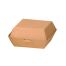 PacknWood 210EATBUK50, 2.8x2.8x2-Inch Kraft Mini Hamburger Clamshell Takeout Box, 500/CS