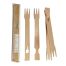 PacknWood 210STIXF, 7-inch Beginners Wooden Fork Chopsticks Wrapped by Pair, 1000/CS