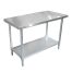 Omcan 22075, 30x72-inch Stainless Steel Work Table with Galvanized Undershelf