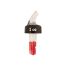 Winco 23752, 1 Oz Red Exact Measured Pourer, 12/PK