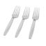Fineline Settings 2516-CL, 7.5-inch Flairware Extra Heavy Clear Polystyrene Forks, 1200/CS