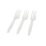Fineline Settings 2523-WH, Flairware White Plastic Forks, 1000/CS