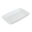 Fineline Settings 257-WH, 5x7-inch Flairware Polystyrene White Snack Tray, 252/CS