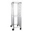 Omcan 28351, 20 Pans Aluminum Heavy Duty Curved Top Pan Rack with 3-inch Spacing