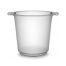 Fineline Settings 3403, 1 Gallon Platter Pleasers Clear Plastic Ice Buckets, 6/CS