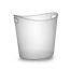 Fineline Settings 3404, 1 Gallon Platter Pleasers Clear Oval Plastic Ice Buckets, 6/CS
