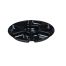 Fineline Settings D18777.BK, 18-Inch 7-Compartment Platter Pleasers Black Plastic Round Trays, 1 DZ