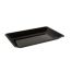 Fineline Settings RC471.BK, 10x8-Inch Platter Pleasers Black Plastic Rectangular Trays, 25/CS
