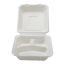 Fineline Settings 42SHDL9S3, 9x9x3.1-inch 3-Compartment Conserveware PLA Lined Bagasse Deep Hinged Container, 200/CS