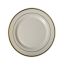 Fineline Settings 506-BO, 6-inch Silver Splendor Bone Plate with Golden Rim, 150/CS
