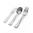Fineline Settings 6011, Silver Secrets 24 Count Cutlery Combo (Fork, Spoon, Knife), 576/CS