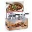 Nemco 6510A-2D4, 4 Qt Double Well Soup Warmer with Header, 1000W