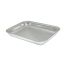 Winco ACVP-0608, 8x6-Inch Rectangular 14 Gauge Aluminum Serving Tray with Open Bead
