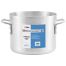 Winco ALST-20, 20-Quart 10.5-Inch High Aluminum Stock Pot with 12.12-Inch Diameter, NSF