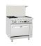 Atosa CookRite AGR-2B24GR, 36-Inch 2 Burner Heavy Duty Gas Range with 24-Inch Right Griddle and Single Oven