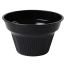 Fineline Settings B06030.BK, 30 Oz 6-inch Platter Pleasers Round Black Pedestal Bowl, 24/CS