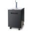 Blue Air BDD23-1B-HC, 23-inch 1 Solid Door Black Beer Dispenser with Tower and Tap, 7.9 Cu. Ft.