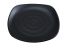 Yanco BP-1113 13.25-Inch Black Pearl Melamine Square Plate, DZ