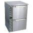 Glastender C1SB24, Silver 2 Solid Door Refrigerated Back Bar Storage Cabinet, 120 Volts