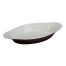 Yanco CO-15-B 15 Oz 10.75x5.5x1.5-Inch Porcelain Welsh Rabbit Oval Brown China Dish, 36/CS