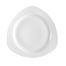 C.A.C. CPT-16, 10.5-Inch Super Bright White Triangle Porcelain Plate, DZ