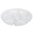 Fineline Settings D16070.CL, 16-inch 7-Compartment Platter Pleasers Clear Polystyrene Deep Tray, 12/CS