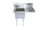 KCS D316-1821-1R, 18x21-Inch 1-Compartment Stainless Steel Sink with Right Drainboard