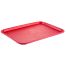 C.A.C. DSPT-1216R, 12x16-inch Red PP Fast Food/Cafeteria Tray