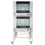 Moffat E28M4-2C, Turbofan Double Deck Full Size Convection Oven with Mechanical Thermostat and Stainless Steel Stand with Casters, 220-240V, 10.8 kW