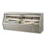 Leader ERCD96ES, 96-Inch Refrigerated Slanted Glass Counter Deli Case with 1 Shelf