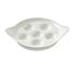 C.A.C. ESD-9, 8.25-Inch Bright White Porcelain Escargot Dish, 3 DZ/CS