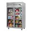 Everest Refrigeration ESGR2, 49.63-Inch 48 cu. ft. Top Mounted 2 Section Glass Door Reach-In Refrigerator