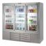 Leader ESPS79, 79-Inch 3 Swing Glass Door Stainless Steel Merchandiser Refrigerator