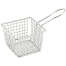 Winco FBM-443S, 4x4x3-Inch Square Mini Fry Basket