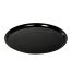 Fineline Settings 7801-BK 18-Inch Platter Pleasers Round Black Plastic Catering Tray, 25/CS