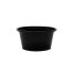 SafePro FK2B, 2 Oz Black Polypropylene Portion/Souffle Cups, 2500/Cs. Lids Sold Separately.