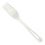 World Centric FO-PS-I, 7-inch White PLA Forks, 750/CS