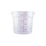C.A.C. FS1P-18C, 18 Qt Polycarbonate Clear Round Food Storage Container