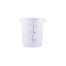 C.A.C. FS2P-4T, 4 Qt Polypropylene Clear Round Food Storage Container