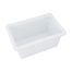C.A.C. FS4H-9W, 18x12x9-inch Polyethylene Half-Size White Food Storage Box