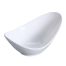 Yanco FU-508 18 Oz 8.25x4-Inch Porcelain Fuji Bone White Oval Fortune Bowl, 36/CS